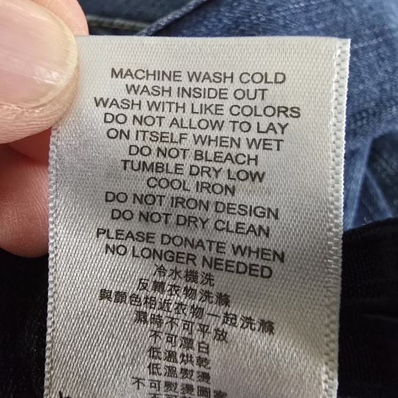 Levi's 511 Slim Girls/Boys Dark Blue Straight Jeans Size 8 24x22 Stretchy - Picture 10 of 10